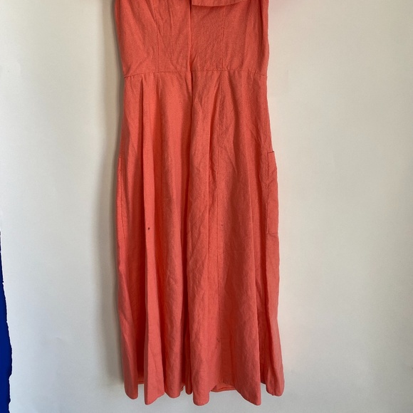 Light Peach Linen Like Dress 4 - Picture 4 of 4